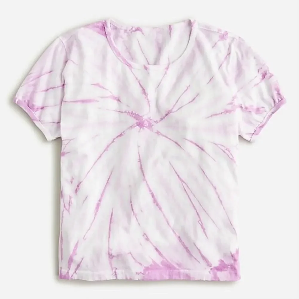 J. Crew - Made in the USA tie-dye cotton Tee - White Purple - Size Medium